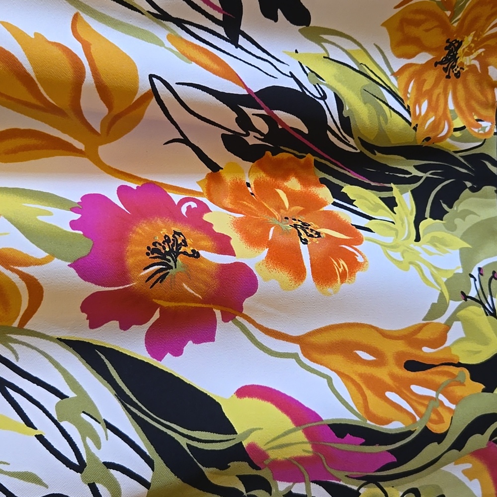 Alyx-Multi colored sheath printed sleeveless dress with blk border Sz 10 NWT. - Picture 3 of 10